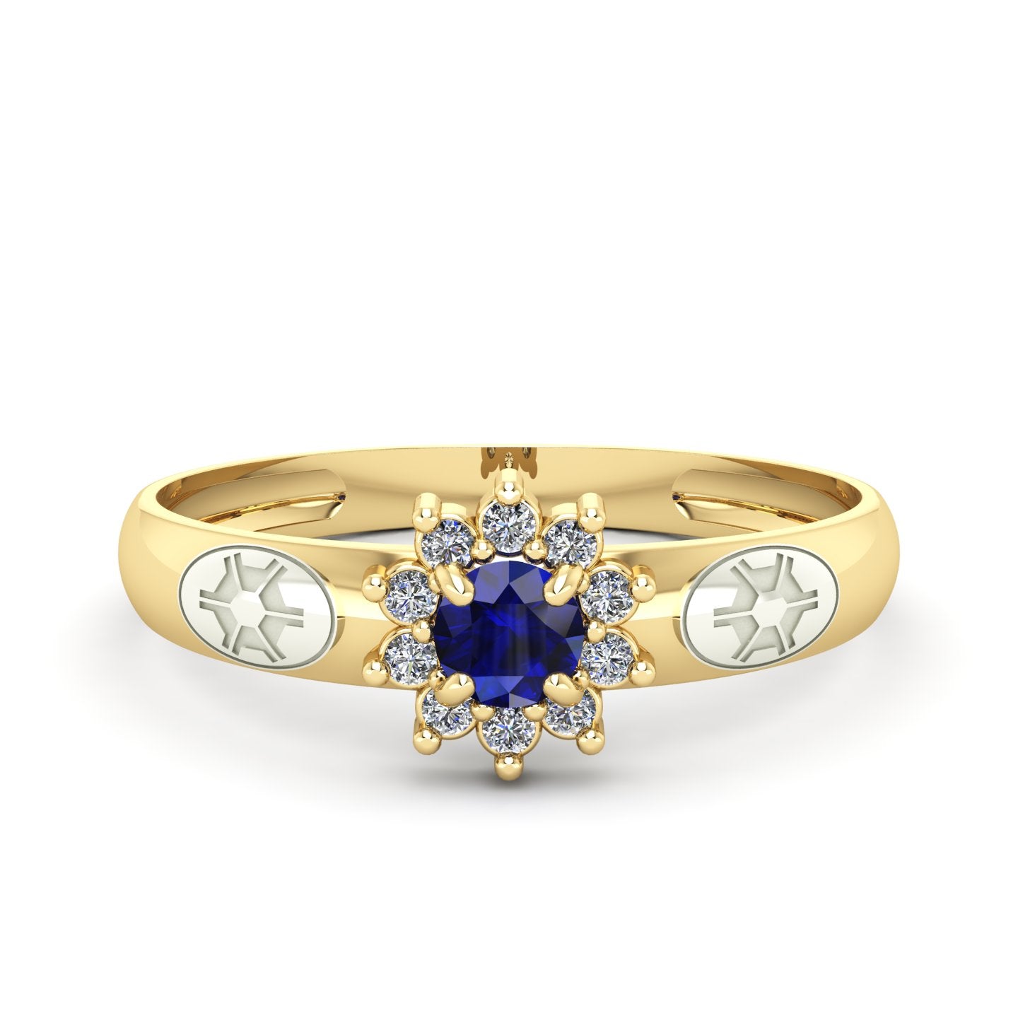 Anel de Formatura de Engenharia Agronômica Evermore Ouro 18k