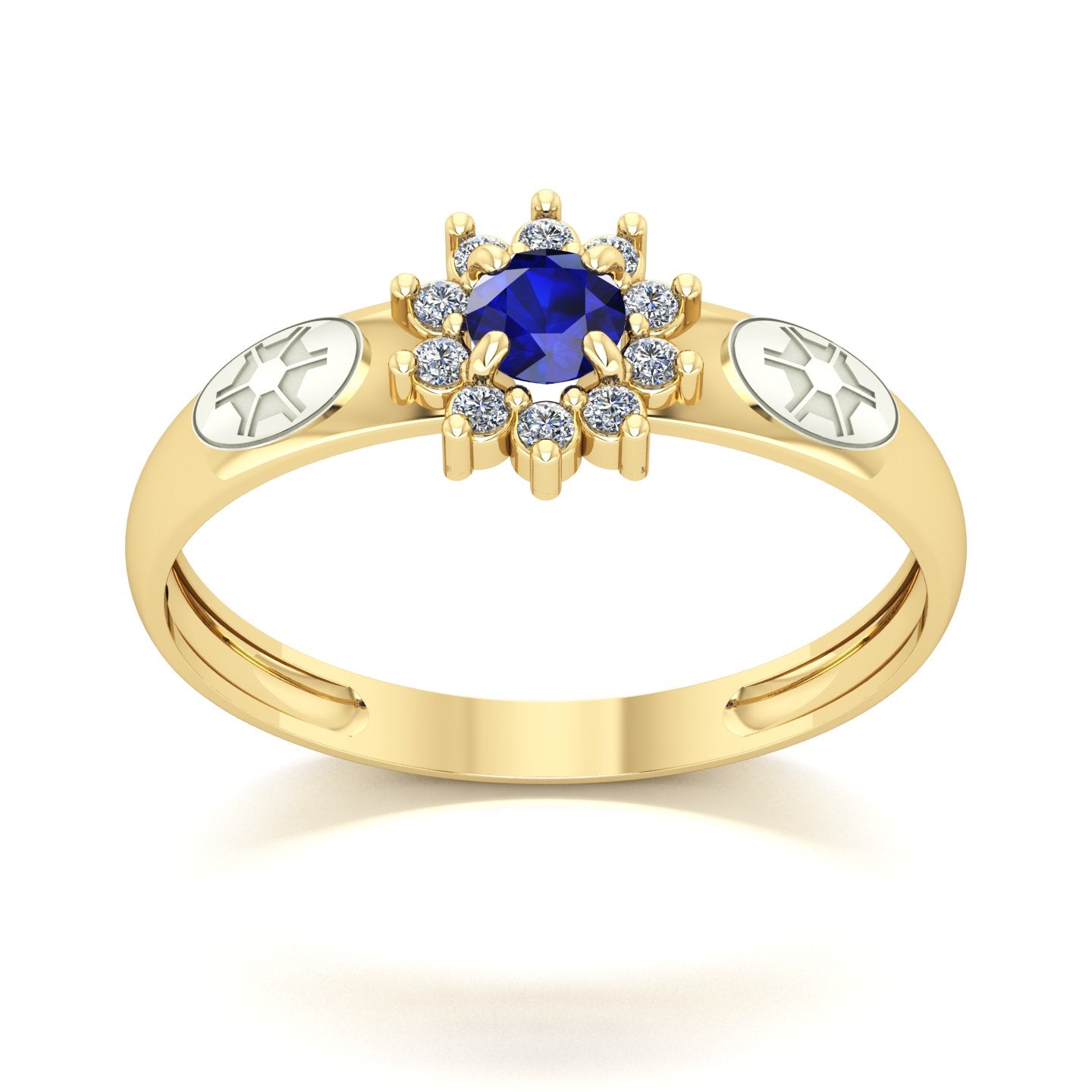 Anel de Formatura de Engenharia Agronômica Evermore Ouro 18k