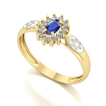 Anel de Formatura de Engenharia Agronômica Evermore II Ouro 18k