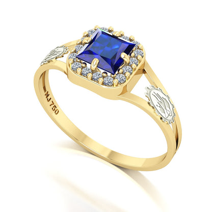 Anel de Formatura de Engenharia Química Big Square Ouro 18k