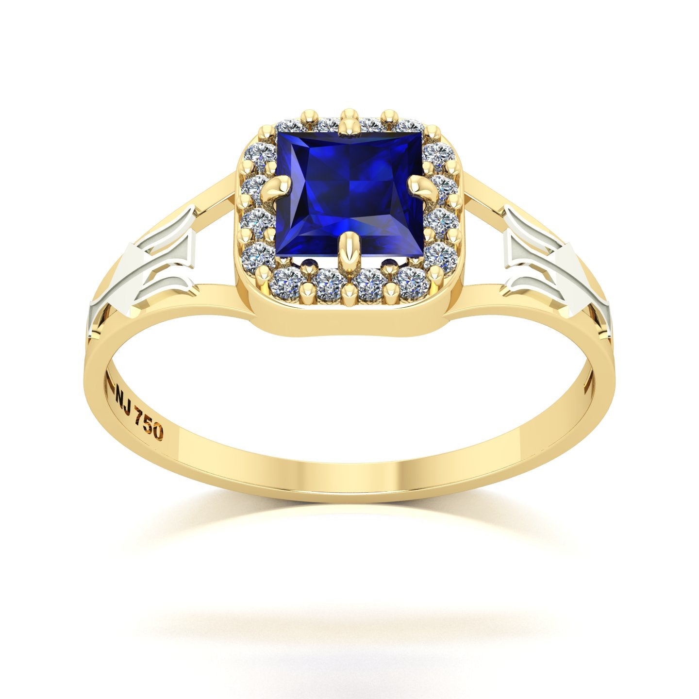 Anel de Formatura de Recursos Humanos Big Square Ouro 18k