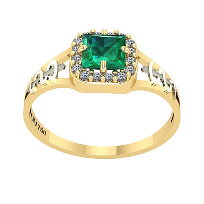 Anel de Formatura de Medicina Big Square Ouro 18k