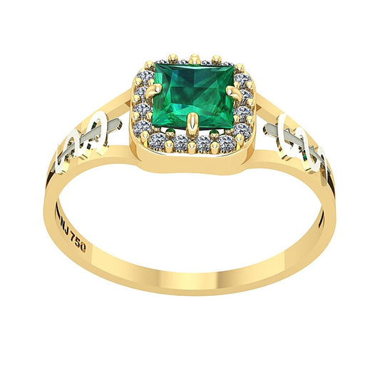 Anel de Formatura de Medicina Big Square Ouro 18k