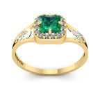 Anel de Formatura de Enfermagem Big Square Ouro 18k