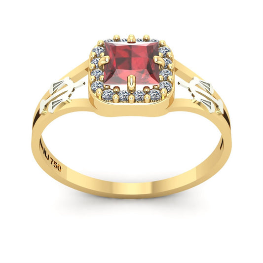 Anel de Formatura de Direito Big Square Ouro 18k