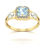 Anel de Formatura de Biologia Big Square Ouro 18k
