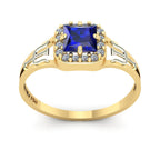 Anel de Formatura de Psicologia Big Square Ouro 18k