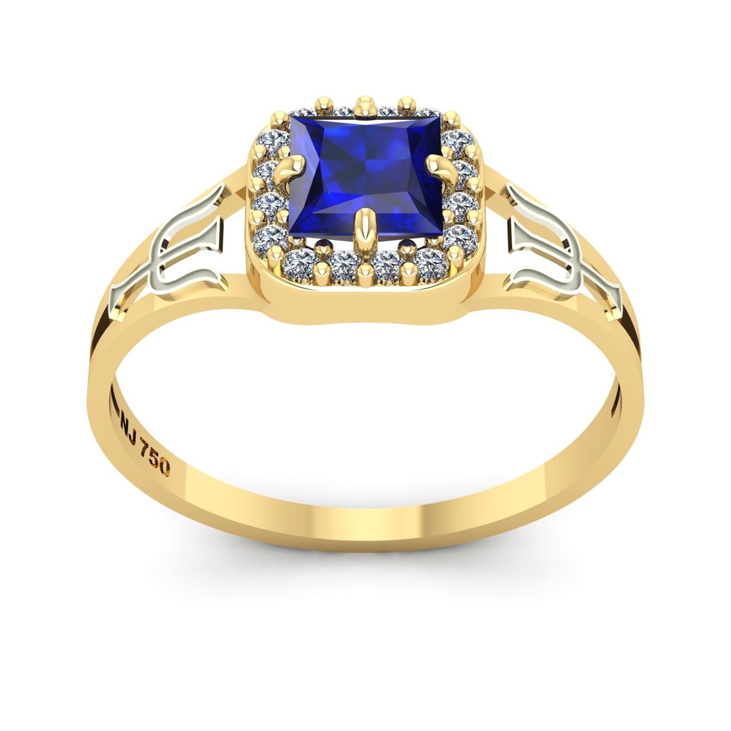 Anel de Formatura de Psicologia Big Square Ouro 18k