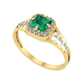 Anel de Formatura de Medicina Big Square Ouro 18k