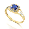 Anel de Formatura de Recursos Humanos Big Square Ouro 18k