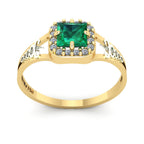 Anel de Formatura de Fisioterapia Big Square Ouro 18k