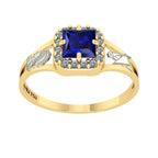 Anel de Formatura de Engenharia de Produção Big Square Ouro 18k