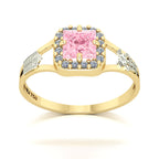 Anel de Formatura de Ciências Contábeis Big Square Ouro 18k