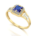 Anel de Formatura de Matemática Big Square Ouro 18k