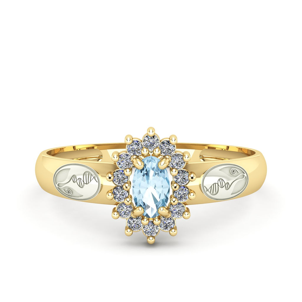 Anel de Formatura de Biologia Evermore II Ouro 18k