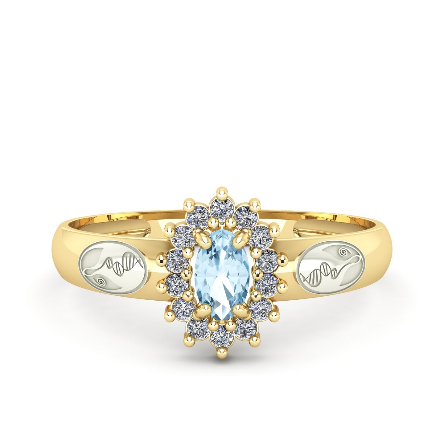 Anel de Formatura de Biologia Evermore II Ouro 18k