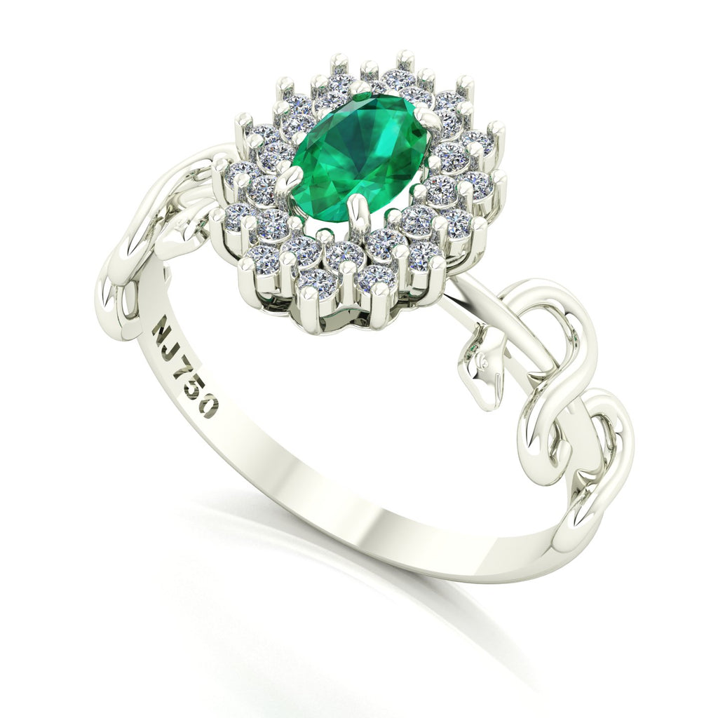 Anel de Formatura Bright Snakes Medicina Ouro 18k