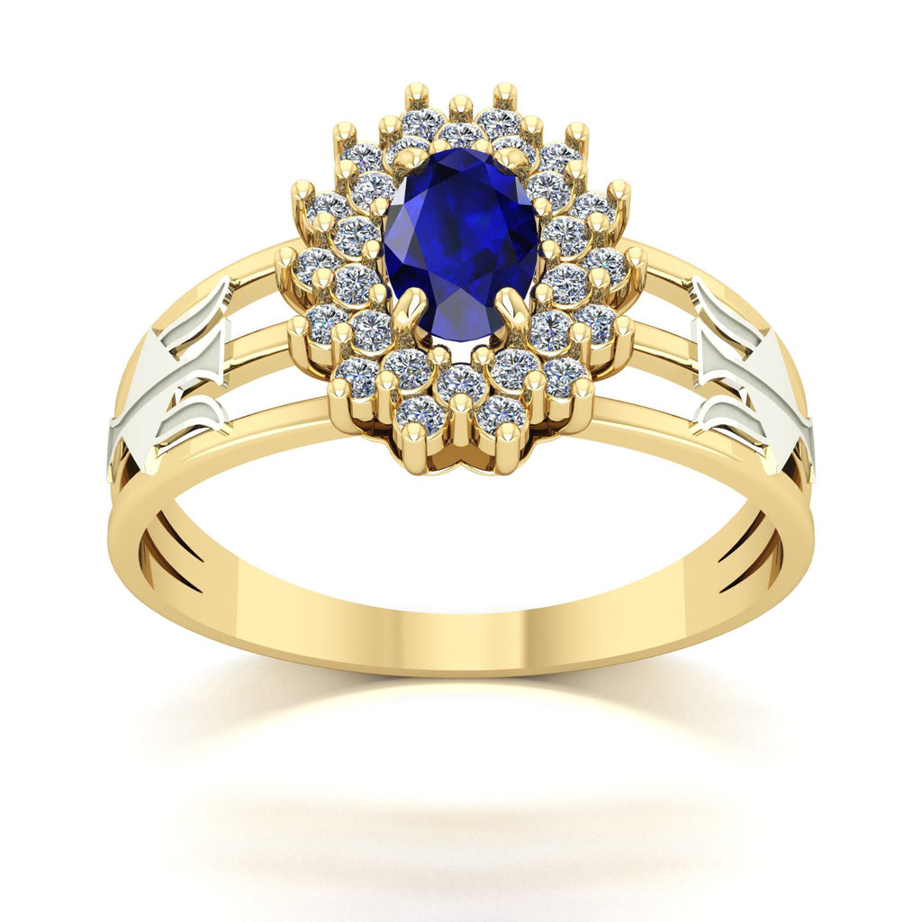 Anel de Formatura de Recursos Humanos Bright Ouro 18k