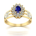 Anel de Formatura de Recursos Humanos Bright Ouro 18k