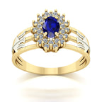 Anel de Formatura de Recursos Humanos Bright Ouro 18k