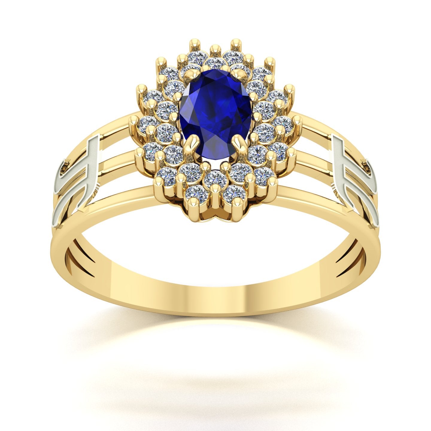 Anel de Formatura de Matemática Bright Ouro 18k