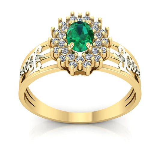 Anel de Formatura de Fisioterapia Bright Ouro 18k