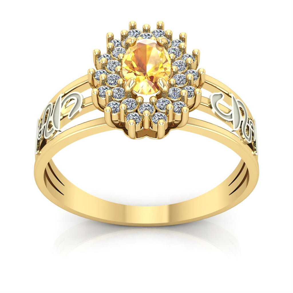 Anel de Formatura de Farmácia Bright Ouro 18k