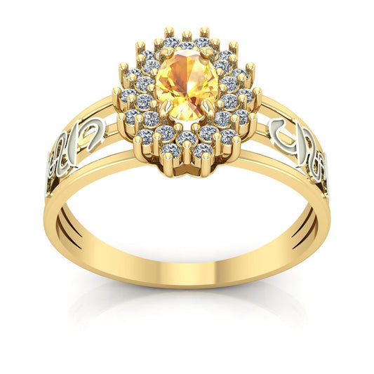 Anel de Formatura de Farmácia Bright Ouro 18k