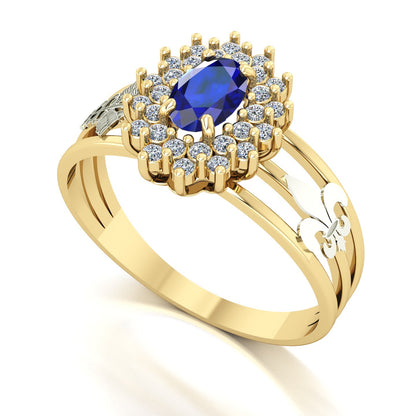 Anel de Formatura de Pedagogia Bright Ouro 18k