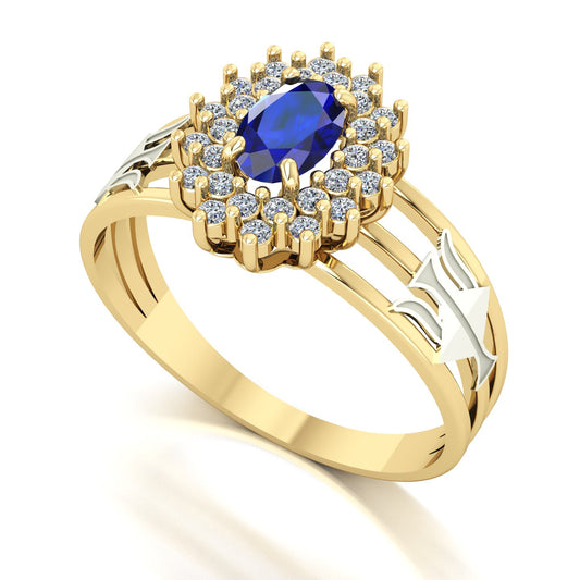 Anel de Formatura de Recursos Humanos Bright Ouro 18k