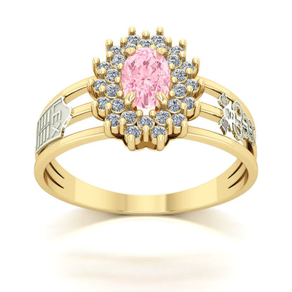 Anel de Formatura de Ciências Contábeis Bright Ouro 18k