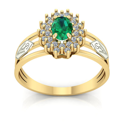 Anel de Formatura de Veterinária Bright Ouro 18k