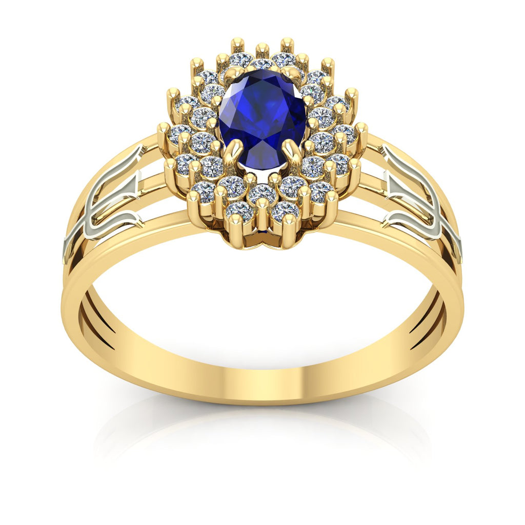 Anel de Formatura de Psicologia Bright Ouro 18k