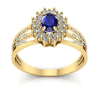 Anel de Formatura de Psicologia Bright Ouro 18k