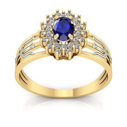 Anel de Formatura de Psicologia Bright Ouro 18k