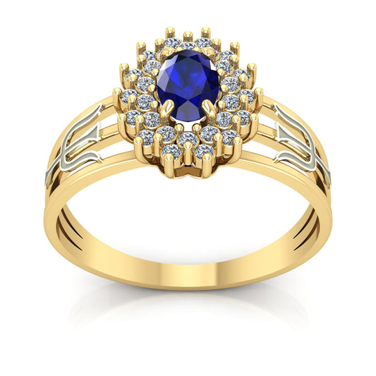 Anel de Formatura de Psicologia Bright Ouro 18k