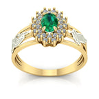 Anel de Formatura de Biomedicina Bright Ouro 18k
