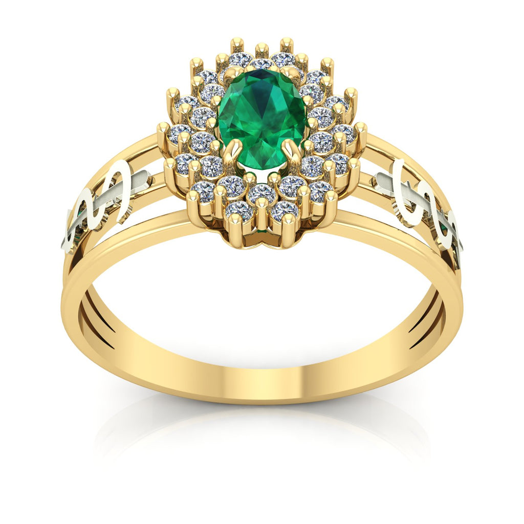Anel de Formatura de Medicina Bright Ouro 18k