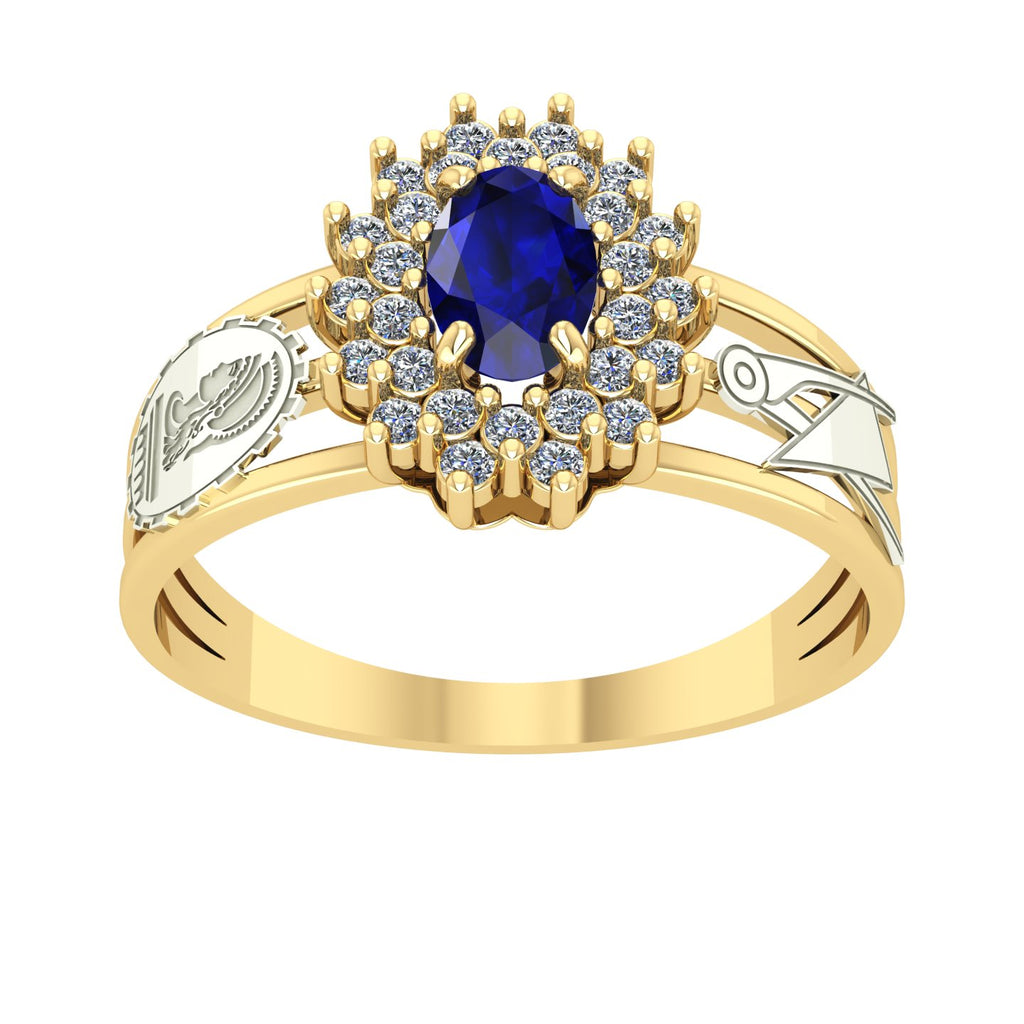 Anel de Formatura de Engenharia Civil Bright Ouro 18k