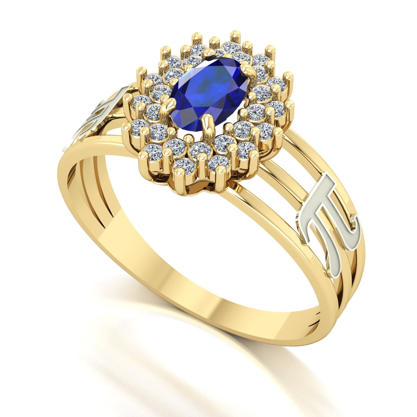 Anel de Formatura de Matemática Bright Ouro 18k