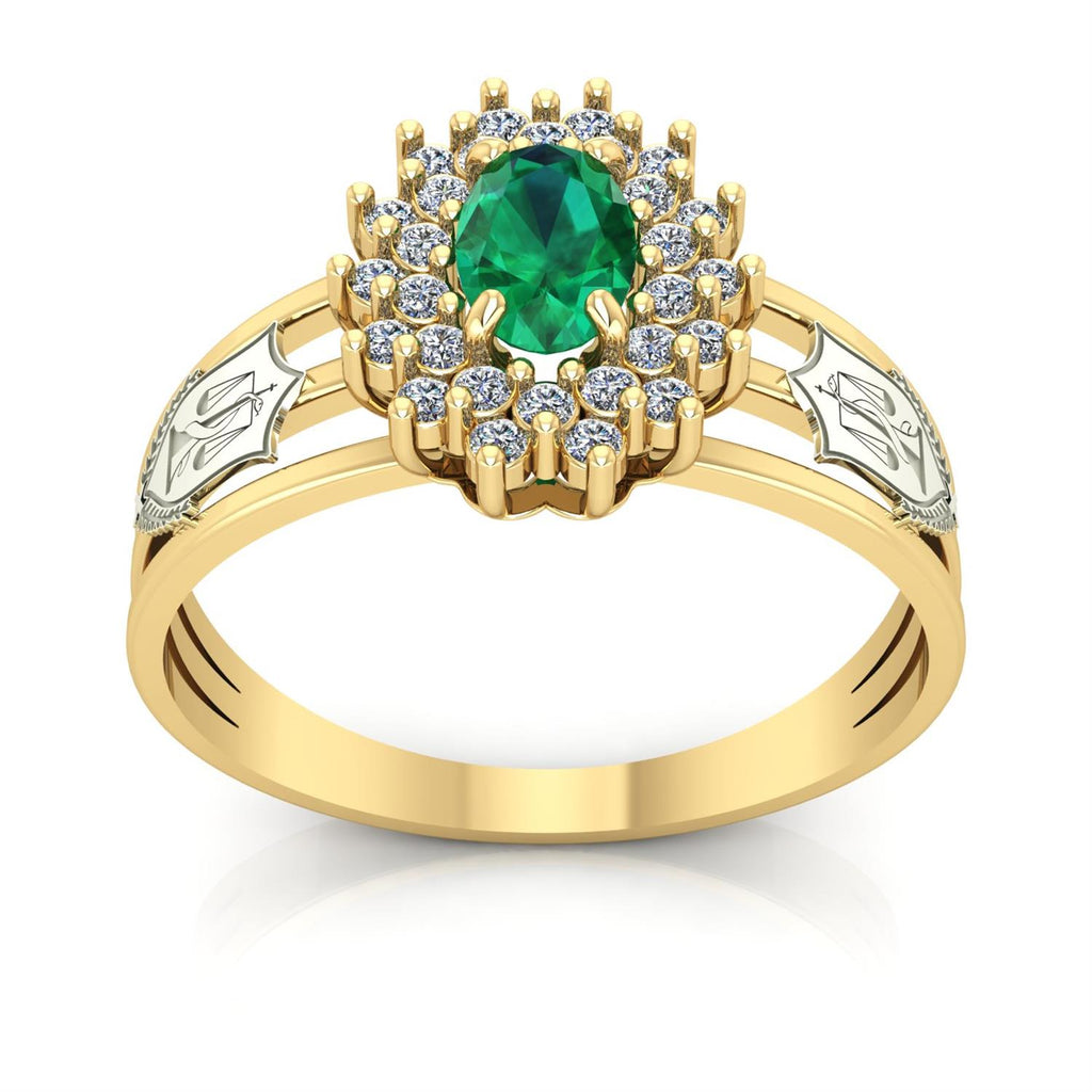 Anel de Formatura de Nutrição Bright Ouro 18k