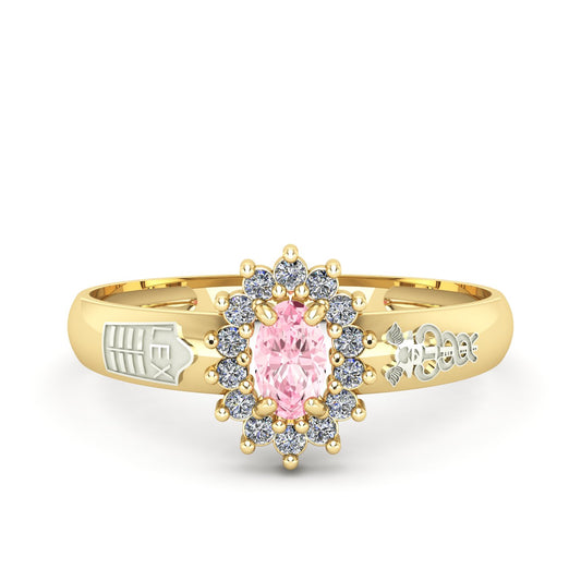 Anel de Formatura de Ciências Contábeis Evermore II Ouro 18k