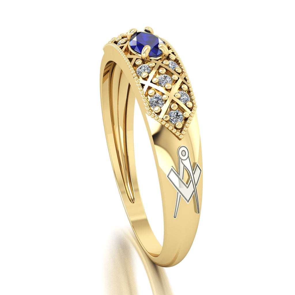 Anel de Formatura de Arquitetura Classic Ouro 18k
