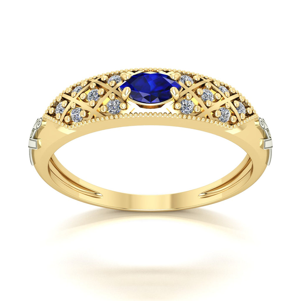 Anel de Formatura de Arquitetura Classic Ouro 18k