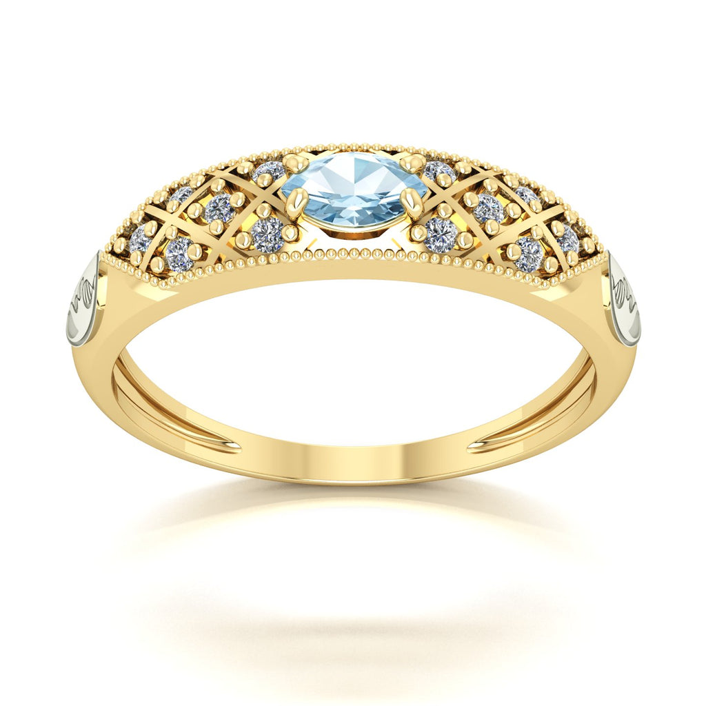 Anel de Formatura de Biologia Classic Ouro 18k