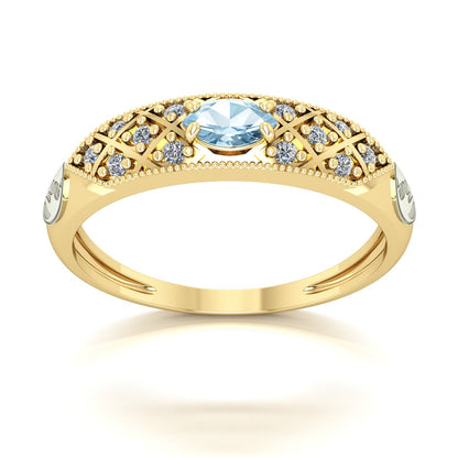 Anel de Formatura de Biologia Classic Ouro 18k