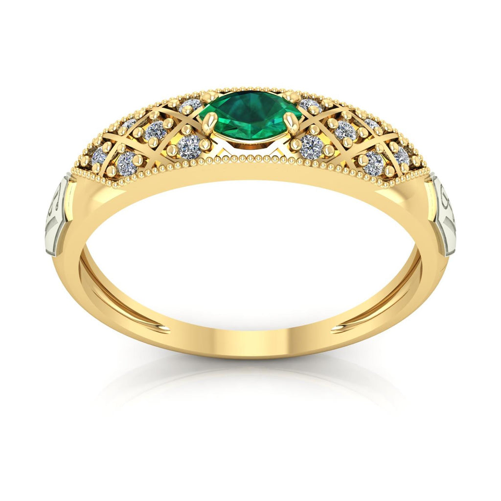 Anel de Formatura de Veterinária Classic Ouro 18k