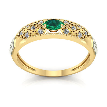 Anel de Formatura de Veterinária Classic Ouro 18k