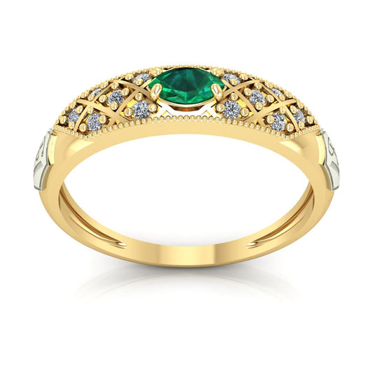 Anel de Formatura de Veterinária Classic Ouro 18k