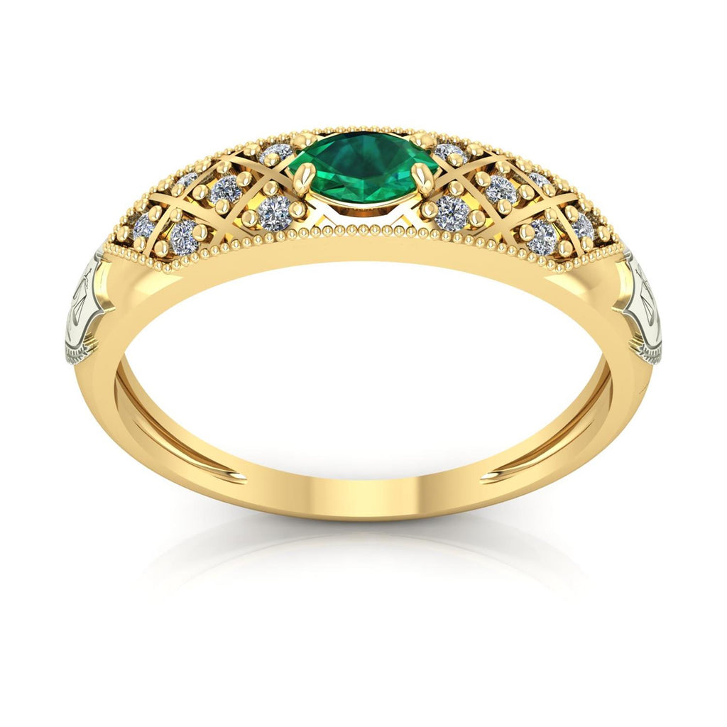 Anel de Formatura de Nutrição Classic Ouro 18k